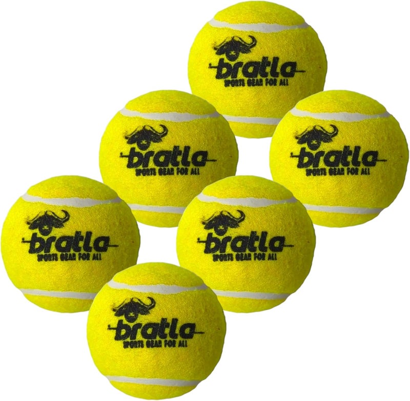 Bratla Pro Tennis Balls for Cricket - Lightweight Cricket Ball Tennis Ball for Tape Ball Cricket Bat - Image 1